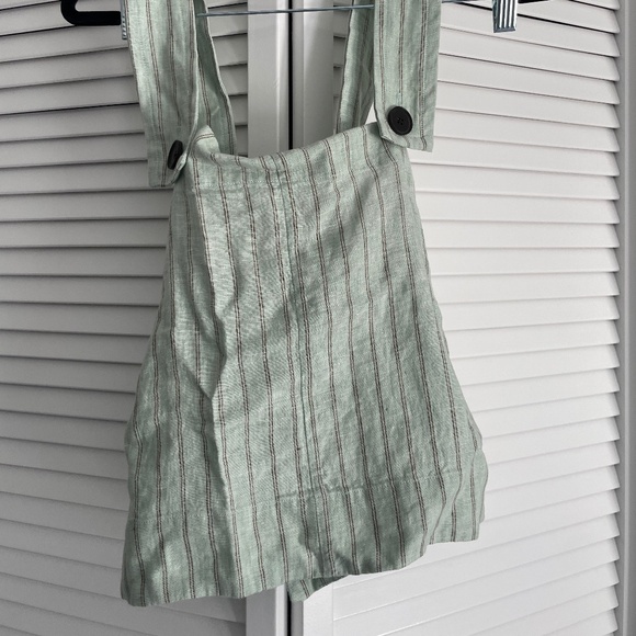 Everlane The Apron Linen Tan in Mint Green- Size 0- BRAND NEW - Picture 4 of 9